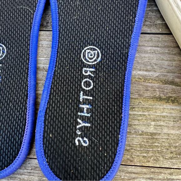 ROTHY'S The Chelsea Wildcat High Top Sneakers Brown Tan Size 8 - Picture 9 of 10